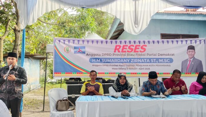 HM Sumardany ST MSc Reses Perdana di Kampong Baru