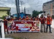 Ormas Pemuda Pancasila dua kecamatan dipimpin ketua MPC PP berbagi Takjil