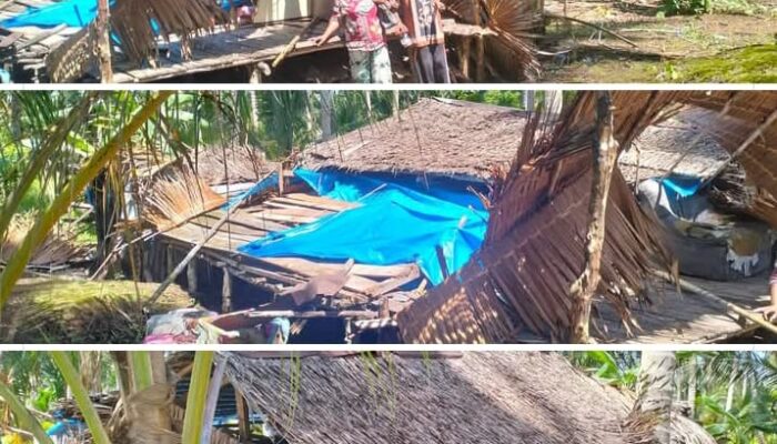 Angin Kencang Rubuhkan Rumah Warga
